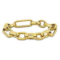 Julianna B 18K Yellow Gold 11.5mm Oval 8" Link Bracelet