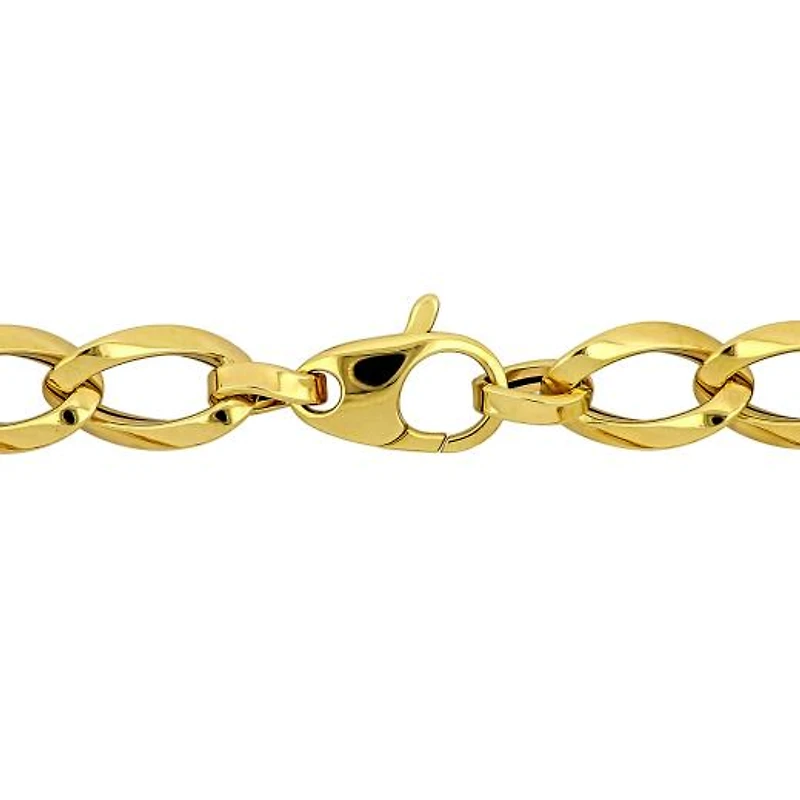 Julianna B 14K Yellow Gold 7.5mm Oval 7.5" Link Bracelet