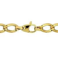 Julianna B 14K Yellow Gold 7.5mm Oval 7.5" Link Bracelet