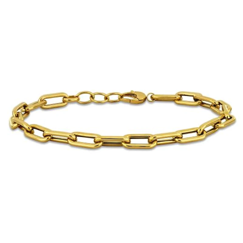 Julianna B 14K Yellow Gold 5.8mm Oval 7.5" + 1" Link Bracelet