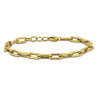 Julianna B 14K Yellow Gold 5.8mm Oval 7.5" + 1" Link Bracelet