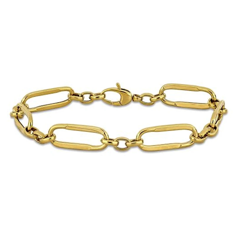 Julianna B 14K Yellow Gold 8mm Oval 7.5" Link Bracelet