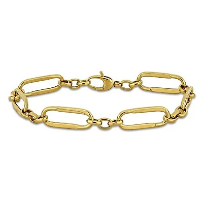 Julianna B 14K Yellow Gold 8mm Oval 7.5" Link Bracelet