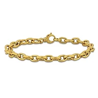 Julianna B 14K Yellow Gold 7.5mm Fancy Oval 7.5" Link Bracelet