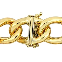 Julianna B 14K Yellow Gold 17.8mm Oval 6.5" Link Bracelet