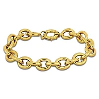 Julianna B 14K Yellow Gold 10.5mm Oval 8" Link Chain Bracelet