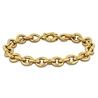 Julianna B 14K Yellow Gold 8.5mm Chain 8" Link Bracelet