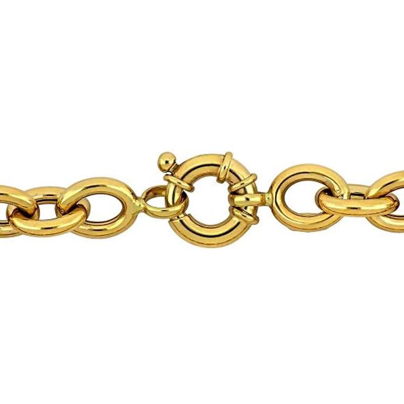 Julianna B 14K Yellow Gold 8.5mm Chain 8" Link Bracelet
