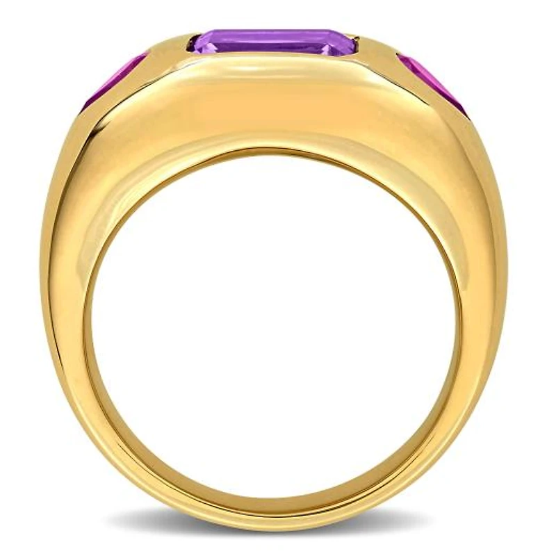 Julianna B 14K Yellow Gold Amethyst & Rhodolite Ring
