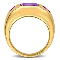 Julianna B 14K Yellow Gold Amethyst & Rhodolite Ring