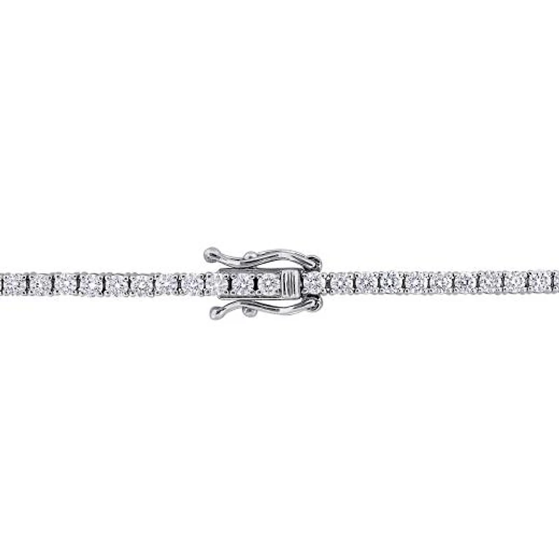Julianna B 14K White Gold Blue Sapphire & Diamond 7" Heart Bracelet