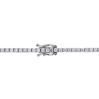 Julianna B 14K White Gold Blue Sapphire & Diamond 7" Heart Bracelet