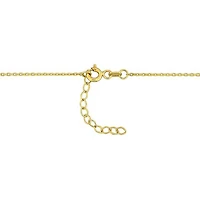 Julianna B 10K Yellow Gold Blue Sapphire & Diamond 16.5" Circle Pendant
