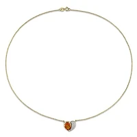 Julianna B 10K Yellow Gold Madeira Citrine & Diamond Heart Ring