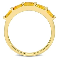 Julianna B 10K Yellow Gold Baguette-Cut Citrine Anniversary Band