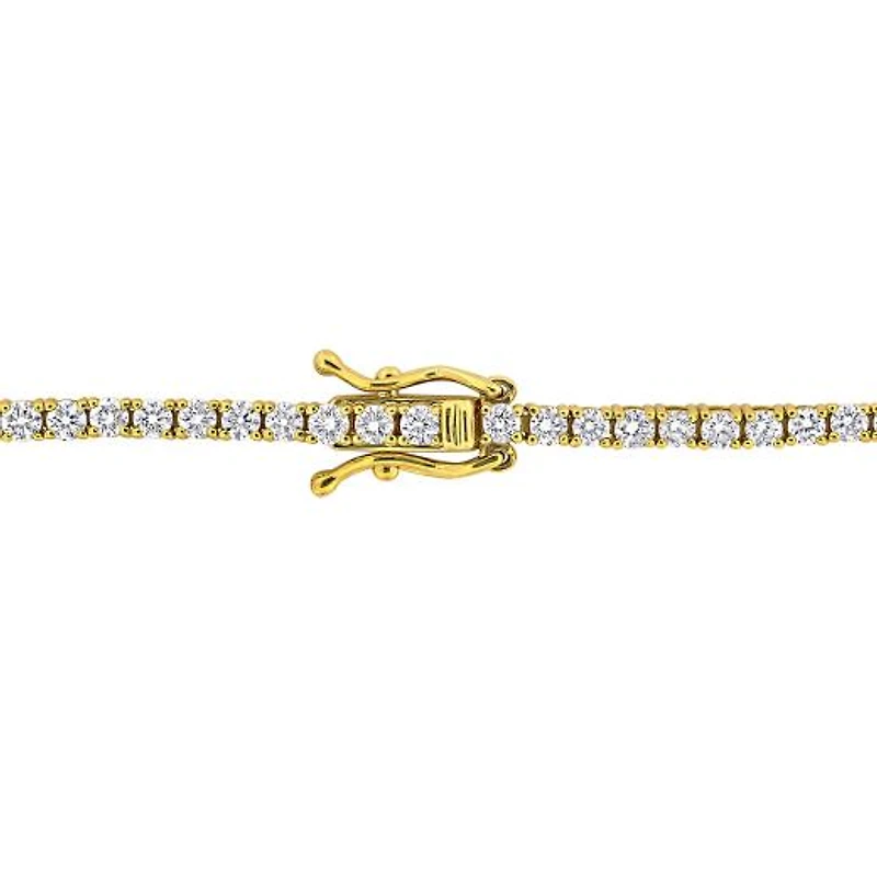 Julianna B 14K Yellow Gold Heart Emerald & Diamond 7" Station Bracelet