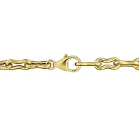 Julianna B Yellow Plated Sterling Silver Amethyst 7.25" Link Bracelet