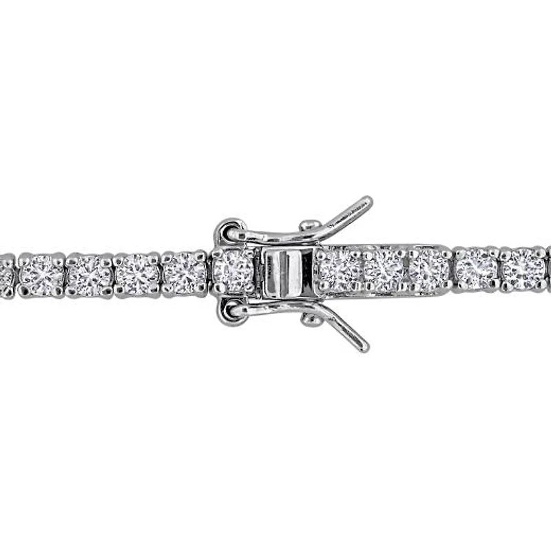 Julianna B Sterling Silver Created Emerald & Created White Sapphire Bracelet