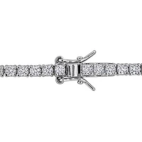 Julianna B Sterling Silver Created Emerald & Created White Sapphire Bracelet