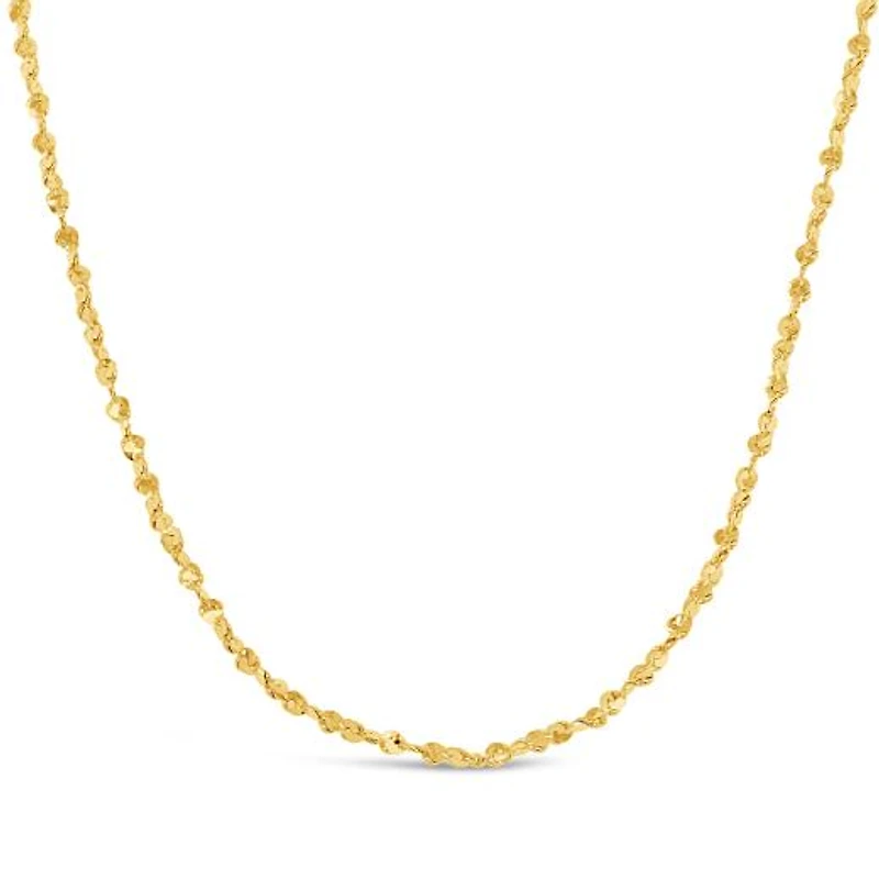 14K Yellow Gold 20" 0.9mm Serpentine Chain