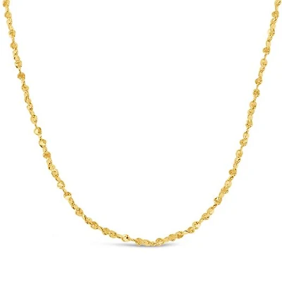 14K Yellow Gold 20" 0.9mm Serpentine Chain