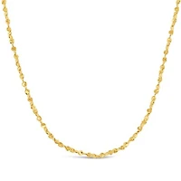 14K Yellow Gold 20" 0.9mm Serpentine Chain