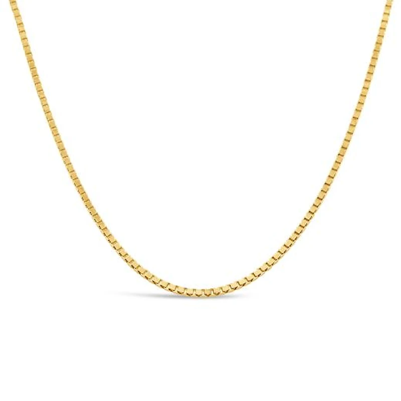 14K Yellow Gold 22" 1.3mm Box Chain