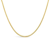 14K Yellow Gold 22" 1.3mm Box Chain