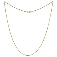 18K Yellow Gold 18" 1.2mm Singapore Chain