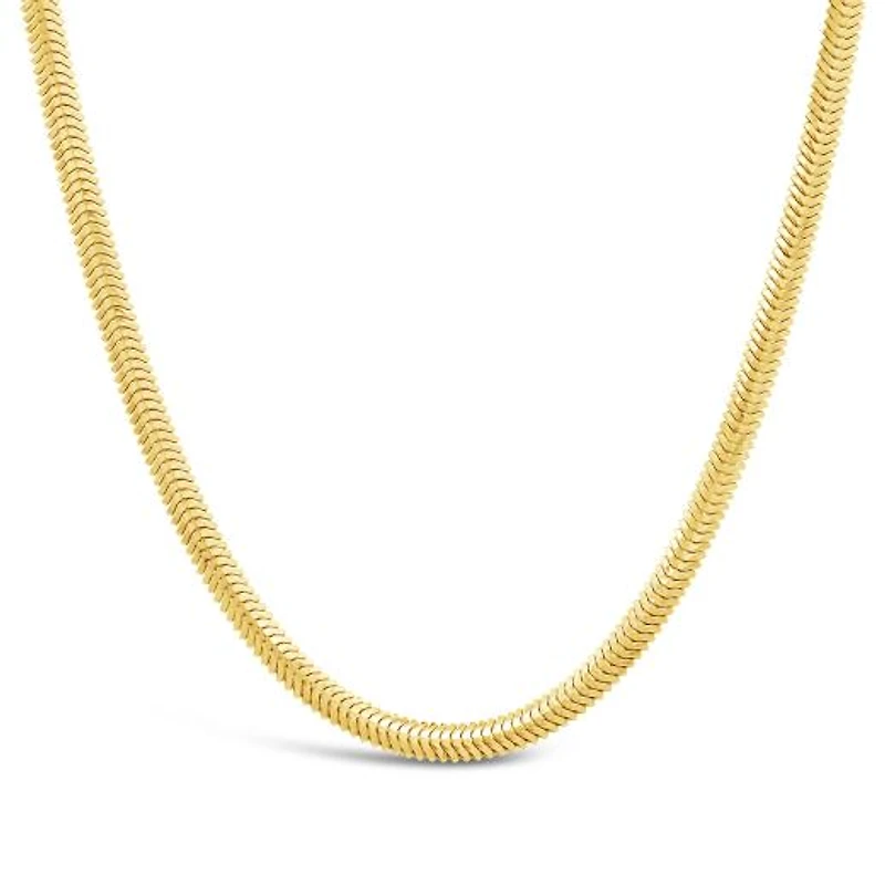 10K Yellow Gold 18" + 2" Extender 2.60mm Flat Diamond Cut Snake Chain