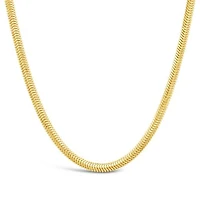 10K Yellow Gold 18" + 2" Extender 2.60mm Flat Diamond Cut Snake Chain