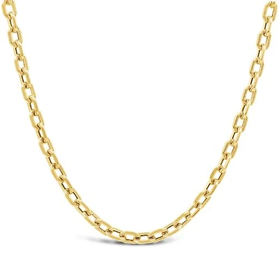 10K Yellow Gold 20" 2.90mm Semi-Solid Diamond Cut Forzata Chain