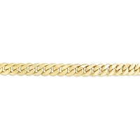 10K Yellow Gold 10" 3.75mm Semi-Solid Curb Anklet