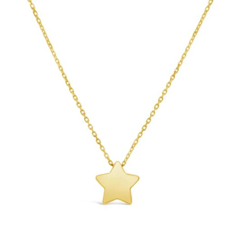 14K Yellow Gold 18" Star Pendant