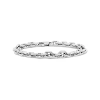 Sterling Silver 9" 8mm Forza Link Bracelet