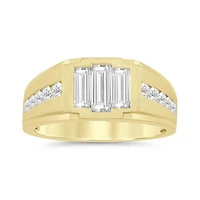 10K Yellow Gold 1.50CTW Men's Lab Grown Diamond Ring