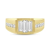 10K Yellow Gold 1.50CTW Men's Lab Grown Diamond Ring