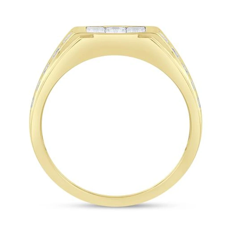 10K Yellow Gold 1.50CTW Men's Lab Grown Diamond Ring