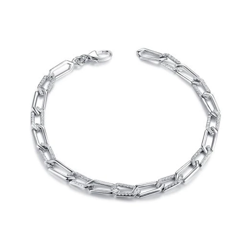 Sterling Silver Cubic Zirconia Bracelet