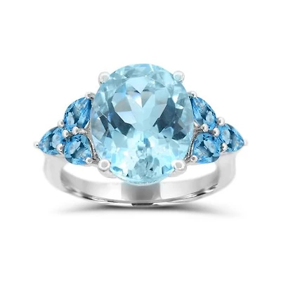 Sterling Silver Sky Blue Topaz Ring