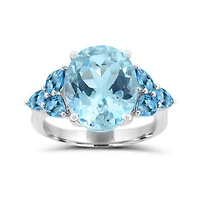 Sterling Silver Sky Blue Topaz Ring