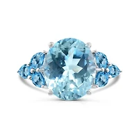 Sterling Silver Sky Blue Topaz Ring