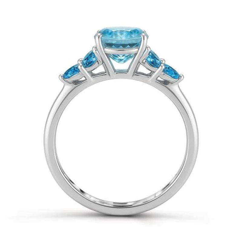 Sterling Silver Sky Blue Topaz Ring