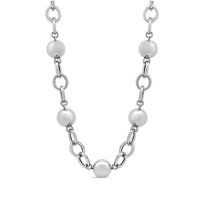 Sterling Silver 18" Ball Link Chain