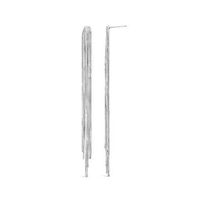 Sterling Silver Chain Drop Earrings