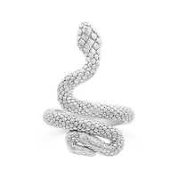 Sterling Silver Large Snake Ring