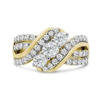 New Brilliance Lab Grown 1.45CTW Diamond Fashion Ring in 10K Yellow Gold