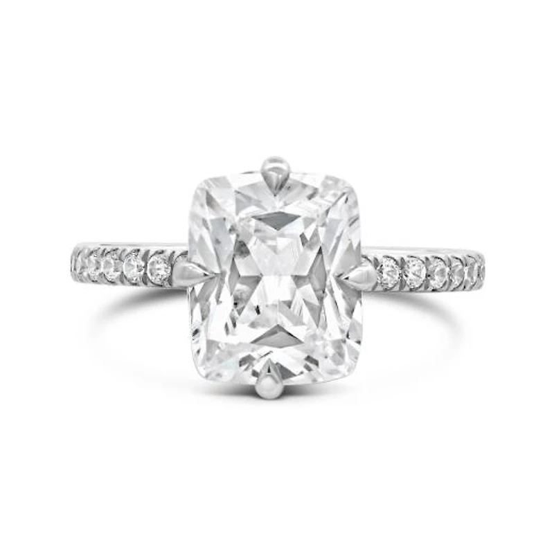 Jenny Packham Lab Grown 4.50CTW Cushion Diamond Bridal Ring in 18K White Gold