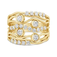 Glacier Fire Canadian 1.00CTW Diamond Fashion Ring in 10K Yellow Gold