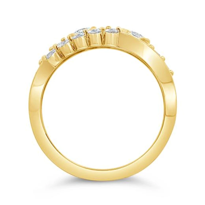 Glacier Fire Canadian 1.00CTW Diamond Fashion Ring in 10K Yellow Gold